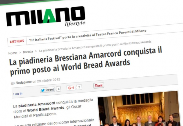 La Piadineria Bresciana Amarcord conquista il primo posto ai World Bread Awards, gli Oscar Mondiali di Panificazione