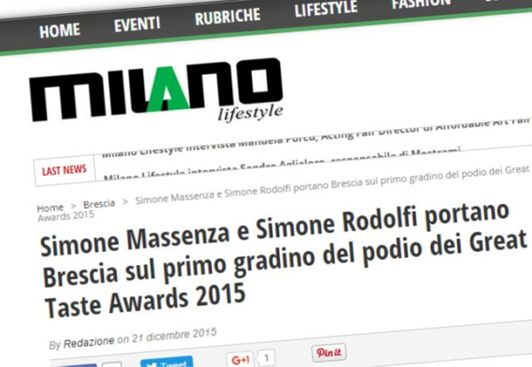 Simone Massenza e Simone Rodolfi portano Brescia sul primo gradino del podio dei Great Taste Awards 2015