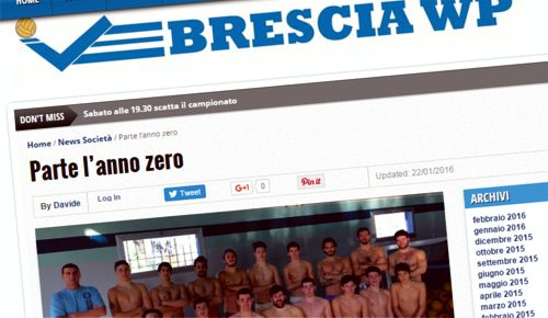 Amarcord Sponsor della Brescia Waterpolo